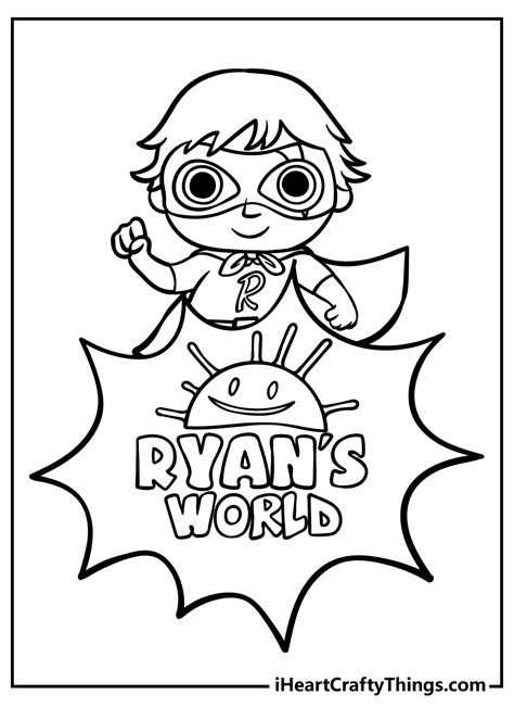 ryan's world color pages|ryan drawing pictures.